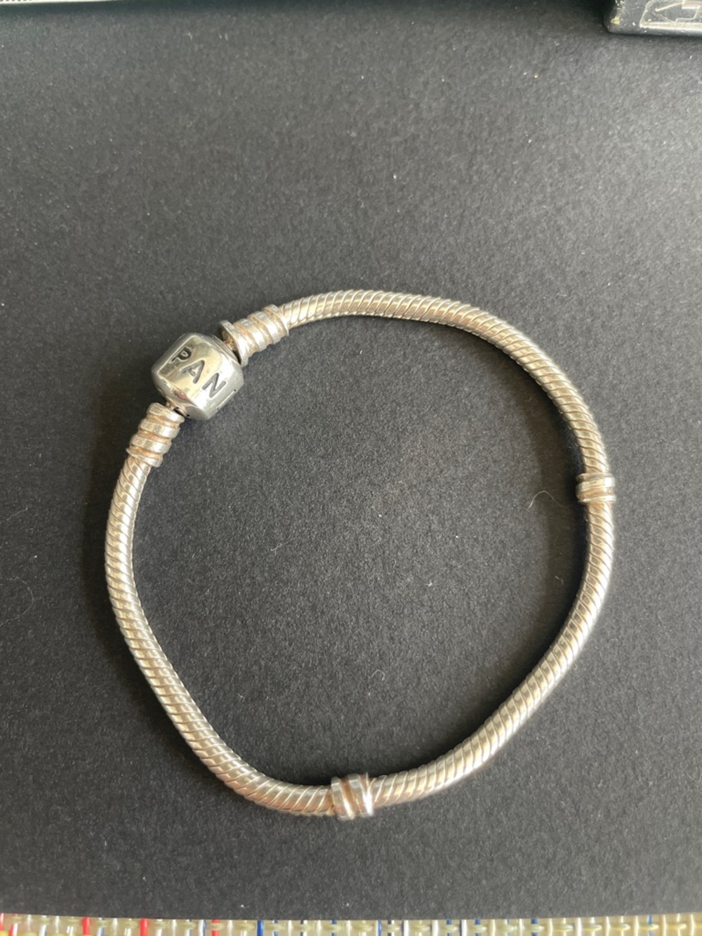 Pandora Sterling Silver Snake Chain Charm Bracelet - Silver